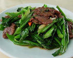菜心炒牛肉
