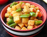 豆角炒馍丁