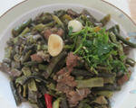肉炒山豆角
