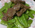 牛肉炒荷兰豆