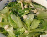 小菇炒生菜