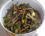 小炒红菜苔