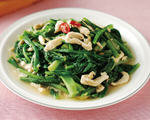 鸡丝炒油菜