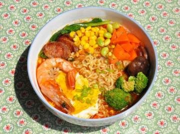辣白菜泡面是素食吗？
