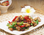酱爆核桃鸡丁