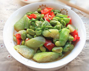 丝瓜毛豆