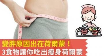 变胖原因出在荷尔蒙！3食...