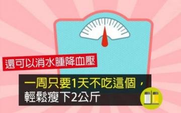 一周只要1天不吃盐就能轻...