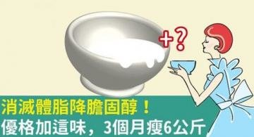 消灭体脂降胆固醇！优格加...