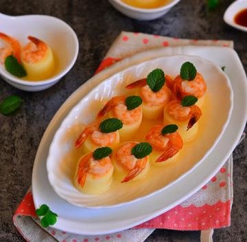 豆腐蒸虾仁