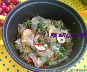 荠菜萝卜拌粉皮1