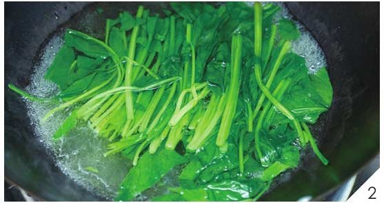 胡萝卜炒菠菜2
