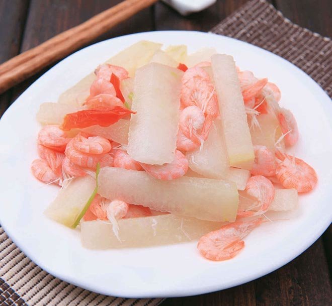 冬瓜炒白米虾