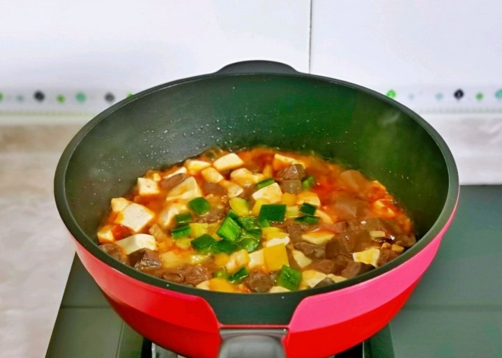 吃【香辣鸭血烩豆腐】补血补铁5