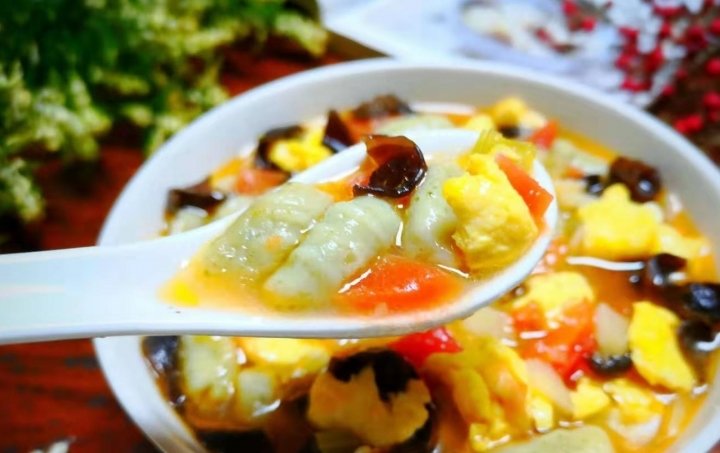 冬天来碗【绿麻食】劲道又好吃，养胃还抗饿2