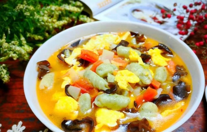 冬天来碗【绿麻食】劲道又好吃，养胃还抗饿3