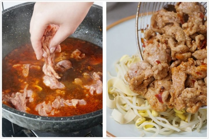 冬日吃香辣可口、菜鲜肉嫩的水煮肉片，把身体的热量补得足足的11