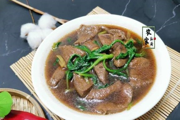 【猪肝和菊花菜】是天生一对，一补血一安神13