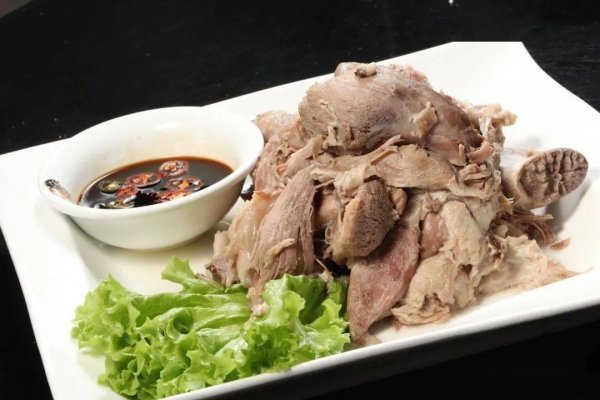 手撕肉蘸汁吃的【酱汁小腿...