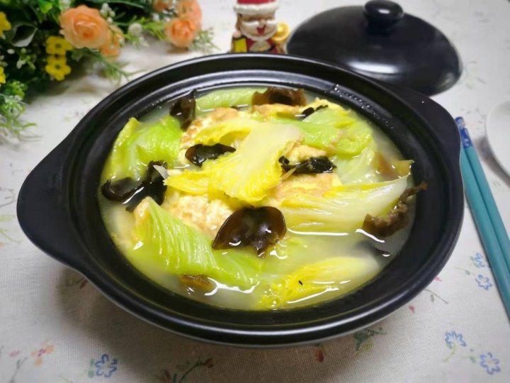 一到冬天，北方人都离不开这一锅【白菜鸡蛋汤】鲜美无比12