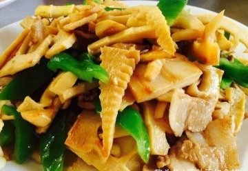 适合冬天吃的【冬笋炒肉片】增强体质不怕冷1