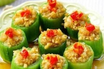 蒜蓉蒸丝瓜怎么做好吃-蒜...