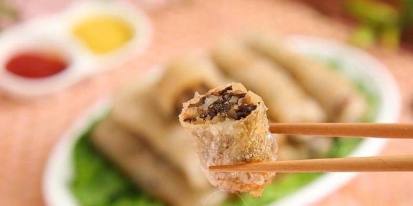 怎么用越南春卷皮炸春卷-越南炸春卷的做法7