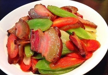 腊肉炒莴苣怎么做-腊肉炒...