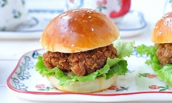 炸鸡汉堡怎么做-自制炸鸡汉堡的做法24
