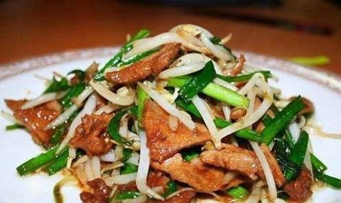 吃什么瘦身-韭菜炒猪肝的做法2