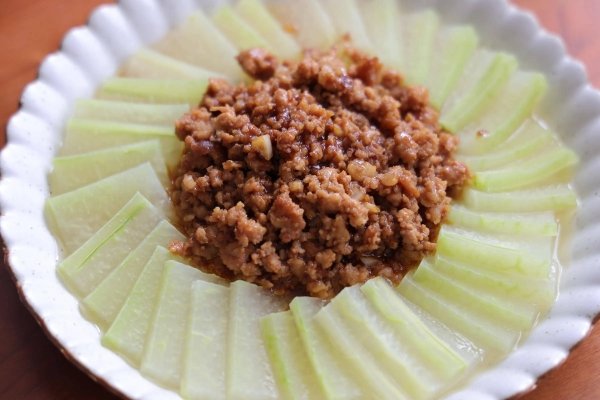 肉末蒸冬瓜如何做-肉末蒸冬瓜的做法9