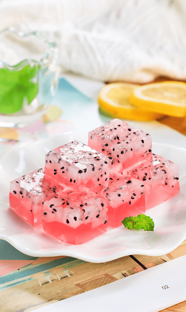 宝宝便秘吃什么-火龙果冻的做法及材料10