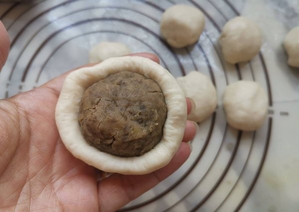 电饼铛怎么做绿豆饼-电饼铛做绿豆饼的做法7