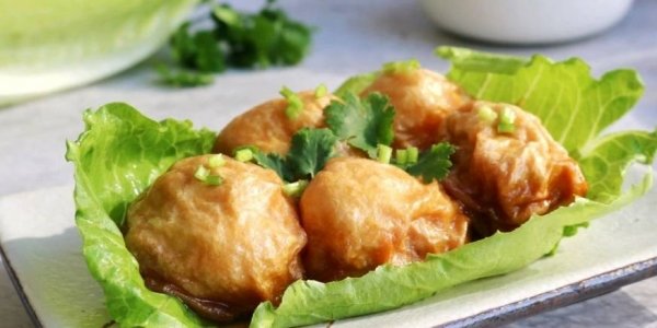 油面筋酿虾球怎么做-油面...