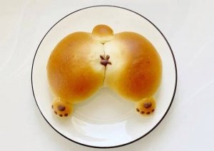 柯基臀面包做法-柯基屁股...