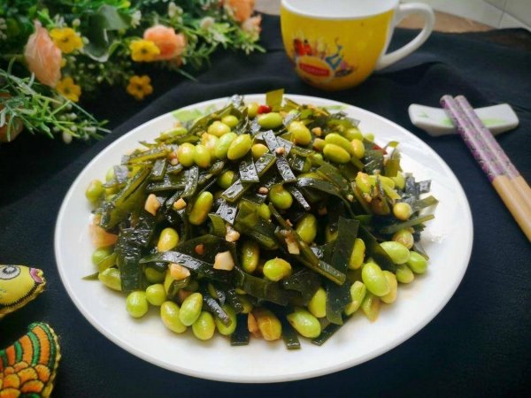 毛豆炒海带怎么做-毛豆炒海带的做法1
