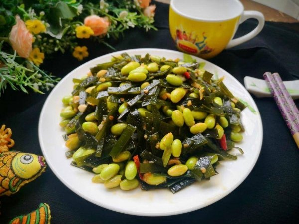 毛豆炒海带怎么做-毛豆炒海带的做法9