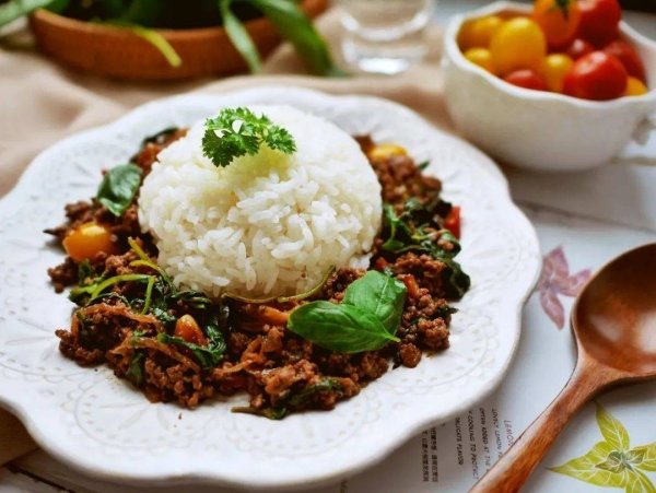 罗勒碎牛肉饭怎么做-罗勒碎牛肉饭的做法1