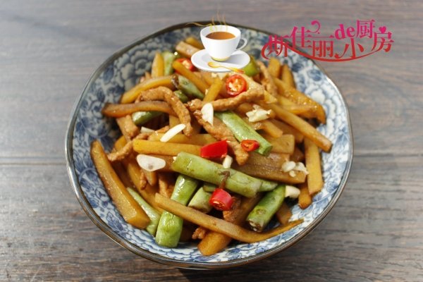 土豆四季豆炒肉丝怎么做-土豆四季豆炒肉丝的做法1