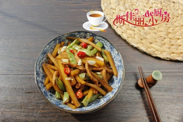土豆四季豆炒肉丝怎么做-土豆四季豆炒肉丝的做法3