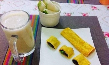 生菜鸡蛋卷怎么做-生菜鸡蛋卷的做法4