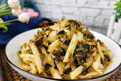 水八鲜是指哪八仙-茭白雪菜的做法2