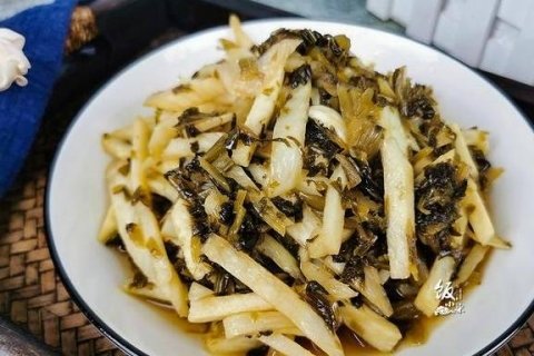 水八鲜是指哪八仙-茭白雪菜的做法8