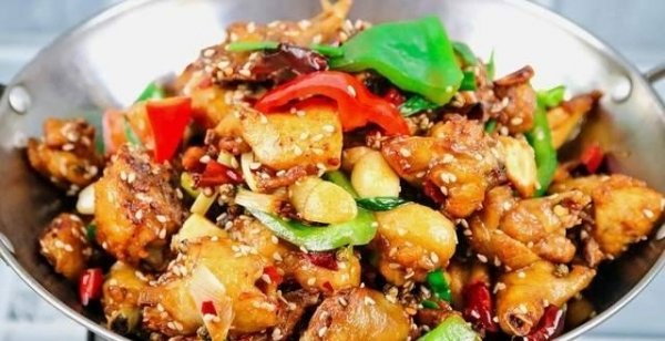 四川干锅鸡怎么做-川菜干...