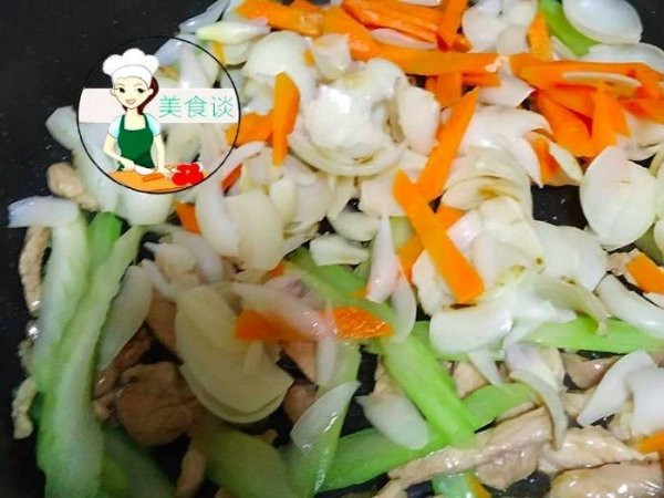 西芹百合炒肉怎么炒-西芹百合炒肉的做法9