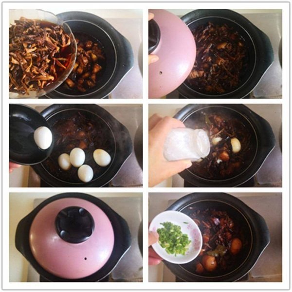 干豆角鸡蛋烧肉怎么做-干豆角鸡蛋烧肉做法3