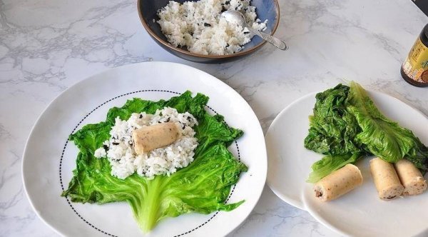 吃不完的剩饭怎么办-生菜包饭的家常做法6