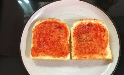 快手早餐食谱-水果吐司披萨的做法4