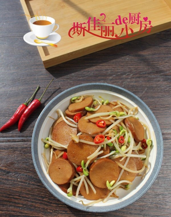 豆芽菜炒素鸡怎么做-豆芽菜炒素鸡的做法3