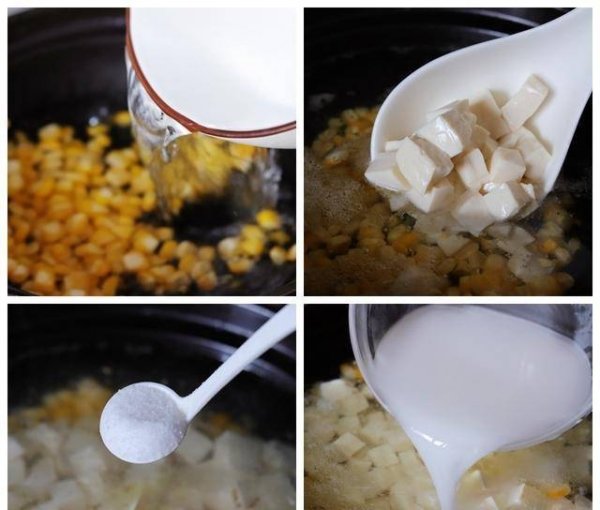 玉米粒豆腐羹-玉米豆腐羹的做法5